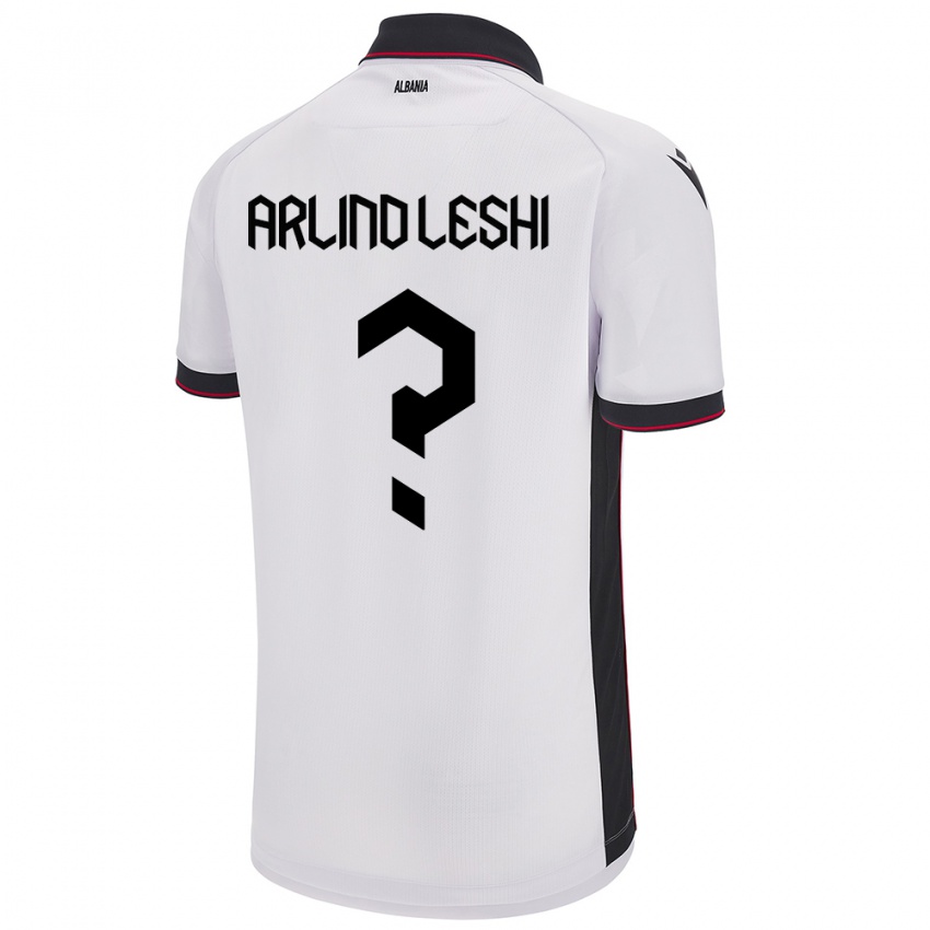 Criança Camisola Albânia Arlind Leshi #0 Branco Alternativa 24-26 Camisa