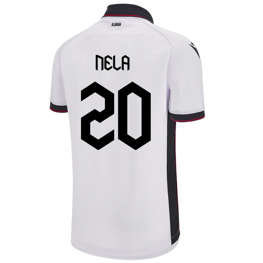 Criança Camisola Albânia Rinaldo Nela #20 Branco Alternativa 24-26 Camisa