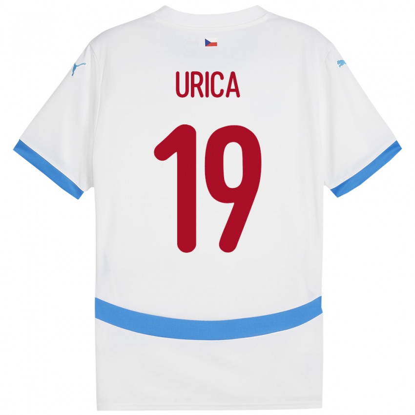 Criança Camisola República Checa Filip Urica #19 Branco Alternativa 24-26 Camisa