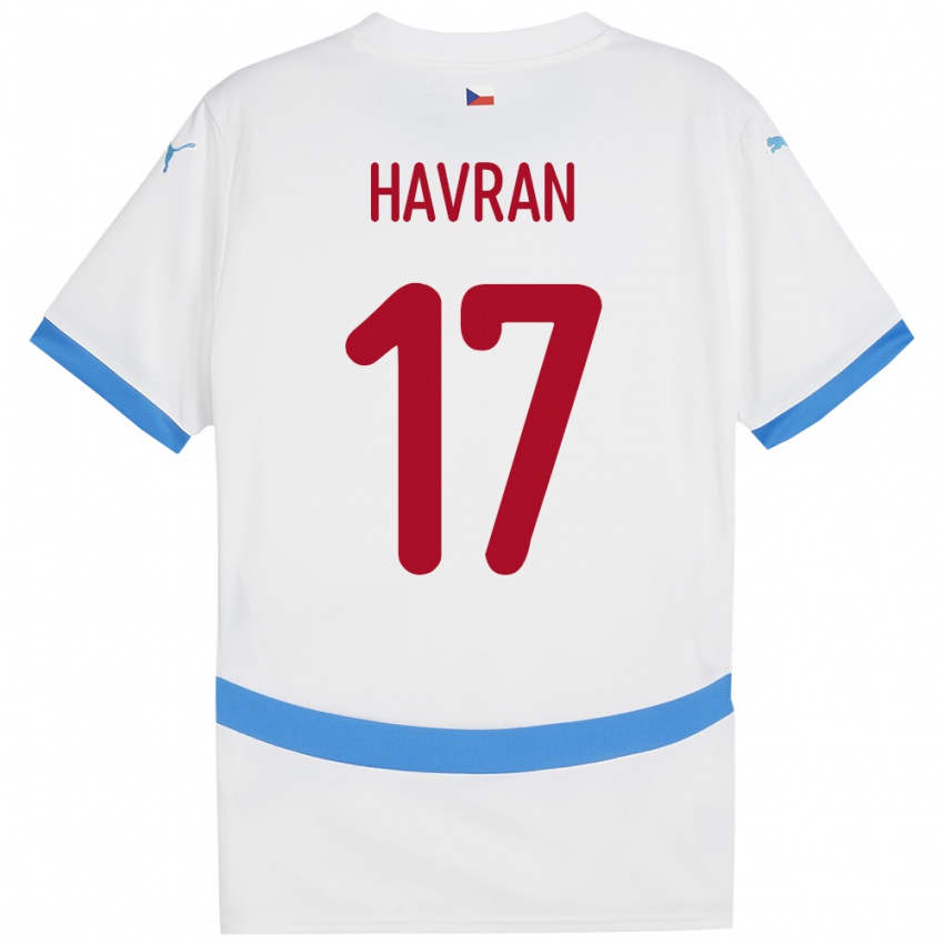 Criança Camisola República Checa Marek Havran #17 Branco Alternativa 24-26 Camisa