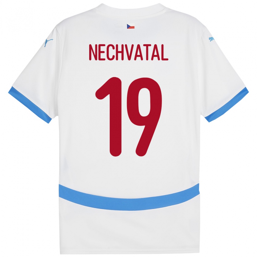 Criança Camisola República Checa Matyas Nechvatal #19 Branco Alternativa 24-26 Camisa