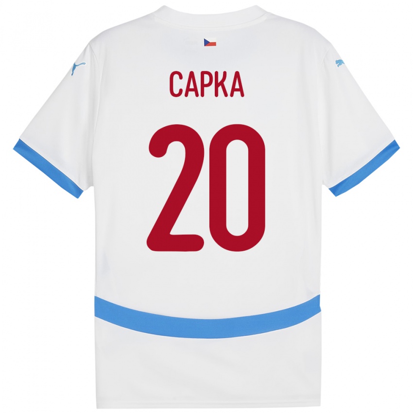 Criança Camisola República Checa Filip Capka #20 Branco Alternativa 24-26 Camisa