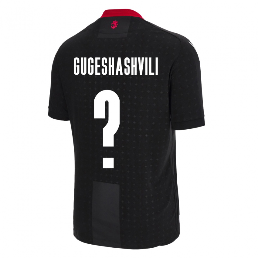 Criança Camisola Geórgia Zaza Gugeshashvili #0 Preto Alternativa 24-26 Camisa