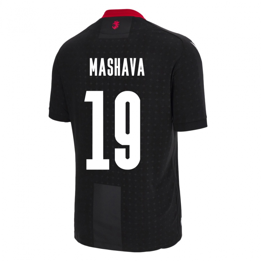 Criança Camisola Geórgia Avtandil Mashava #19 Preto Alternativa 24-26 Camisa