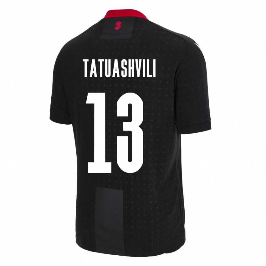 Criança Camisola Geórgia Tamar Tatuashvili #13 Preto Alternativa 24-26 Camisa