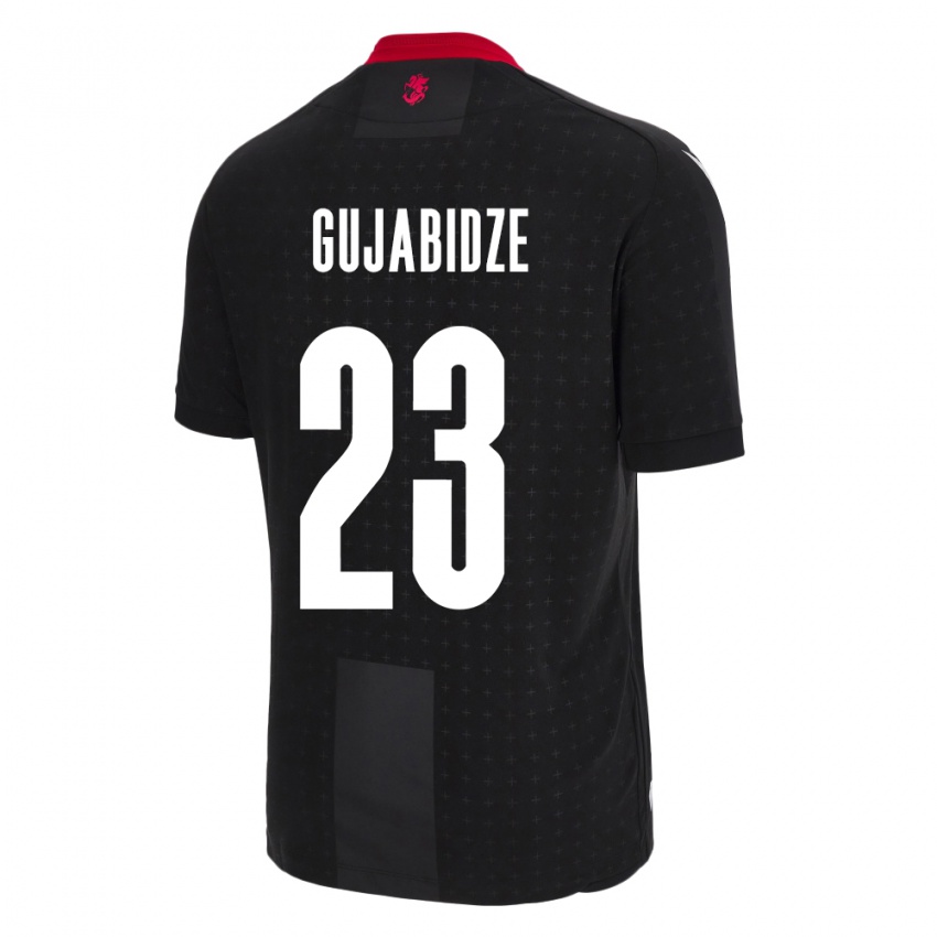 Criança Camisola Geórgia Nino Gujabidze #23 Preto Alternativa 24-26 Camisa