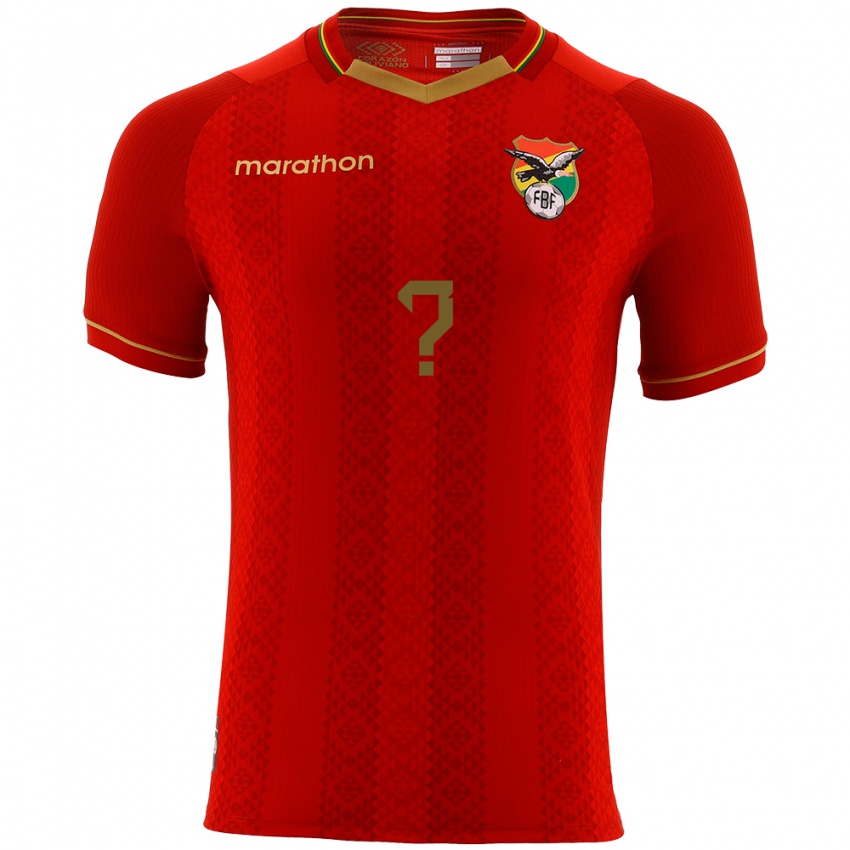 Criança Camisola Bolívia Nashmi Segovia #0 Vermelho Alternativa 24-26 Camisa