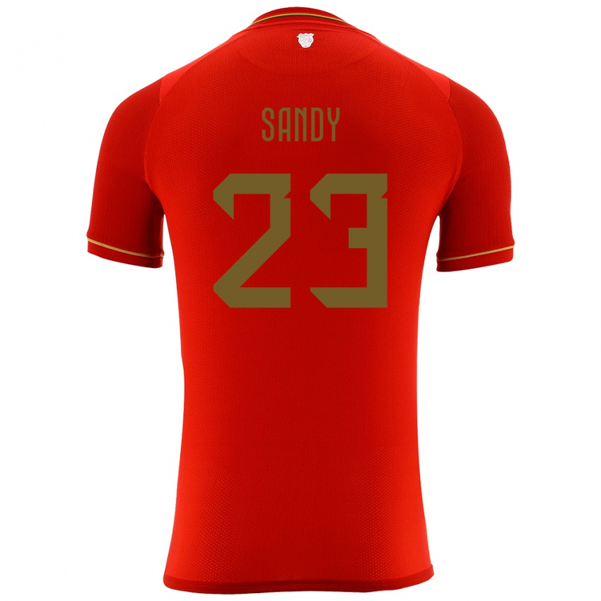 Criança Camisola Bolívia Daniel Sandy #23 Vermelho Alternativa 24-26 Camisa