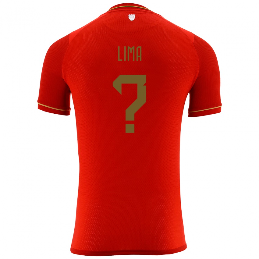 Criança Camisola Bolívia Rai Lima #0 Vermelho Alternativa 24-26 Camisa