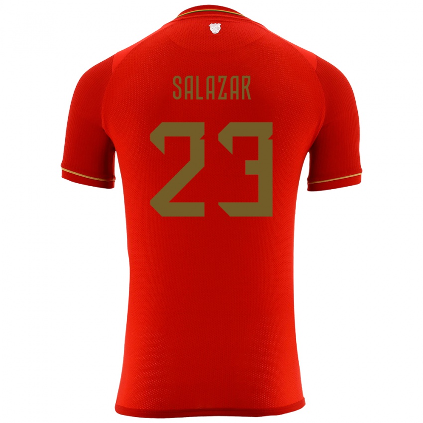 Criança Camisola Bolívia Alba Salazar #23 Vermelho Alternativa 24-26 Camisa