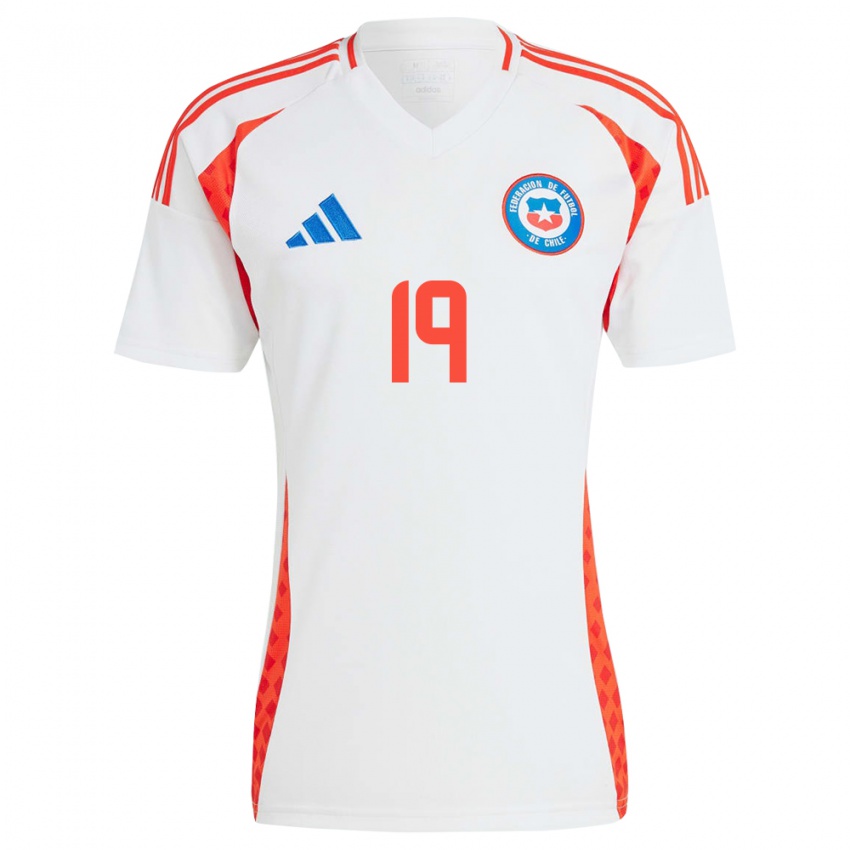 Criança Camisola Chile Benjamín Riquelme #19 Branco Alternativa 24-26 Camisa