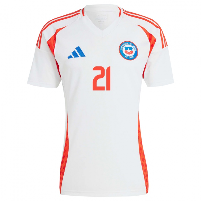 Criança Camisola Chile Rosario Balmaceda #21 Branco Alternativa 24-26 Camisa