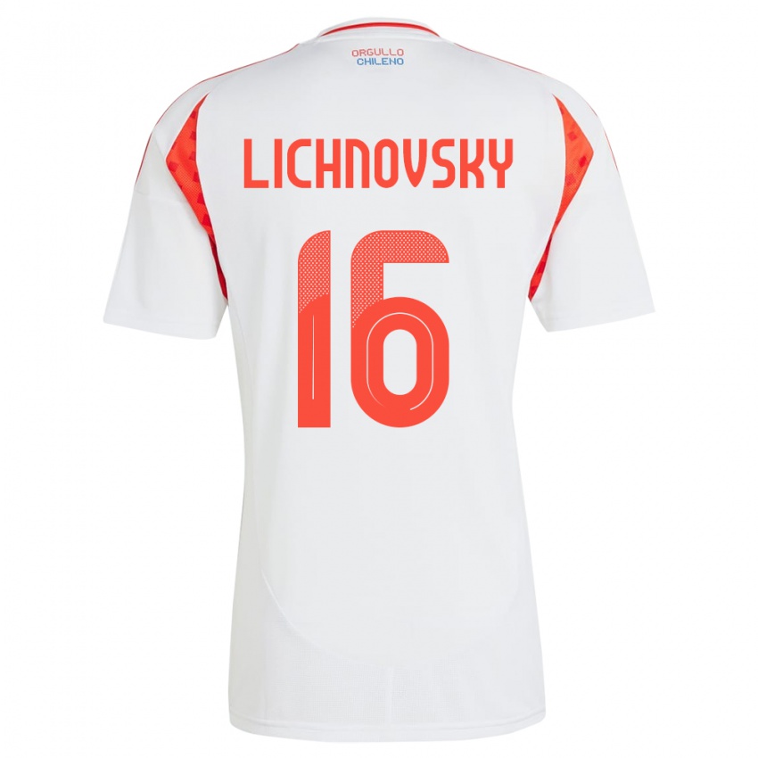 Criança Camisola Chile Igor Lichnovsky #16 Branco Alternativa 24-26 Camisa