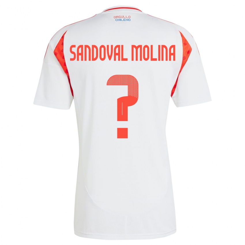 Criança Camisola Chile Mario Sandoval Molina #0 Branco Alternativa 24-26 Camisa