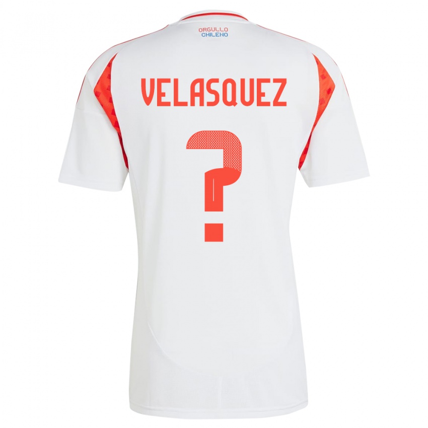 Criança Camisola Chile Milovan Velásquez #0 Branco Alternativa 24-26 Camisa