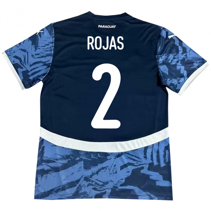 Criança Camisola Paraguai Robert Rojas #2 Azul Alternativa 24-26 Camisa