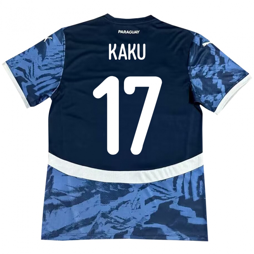 Criança Camisola Paraguai Kaku #17 Azul Alternativa 24-26 Camisa