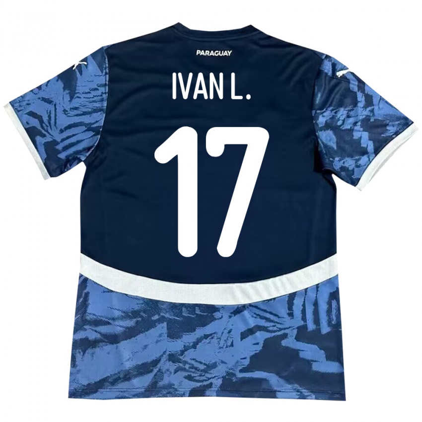 Criança Camisola Paraguai Iván Leguizamón #17 Azul Alternativa 24-26 Camisa