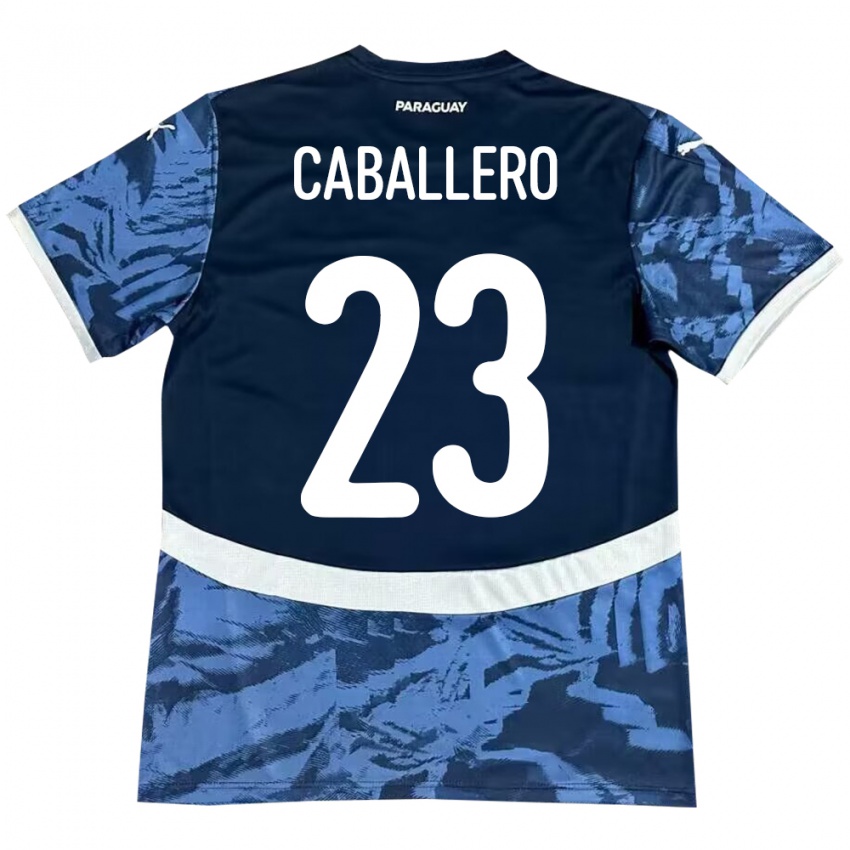 Criança Camisola Paraguai Tiago Caballero #23 Azul Alternativa 24-26 Camisa