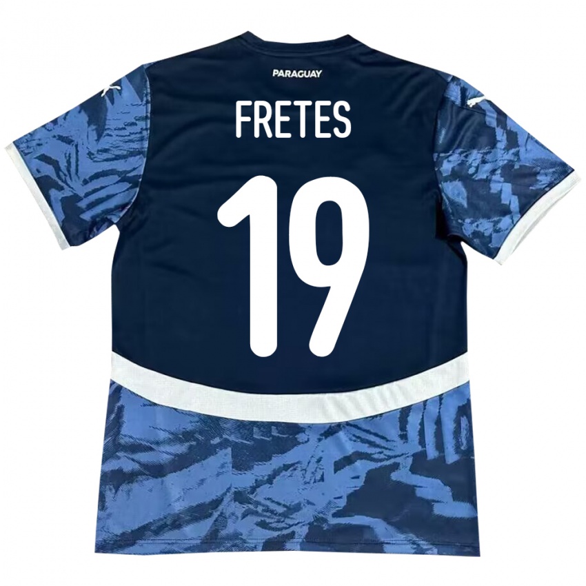 Criança Camisola Paraguai Alexis Fretes #19 Azul Alternativa 24-26 Camisa