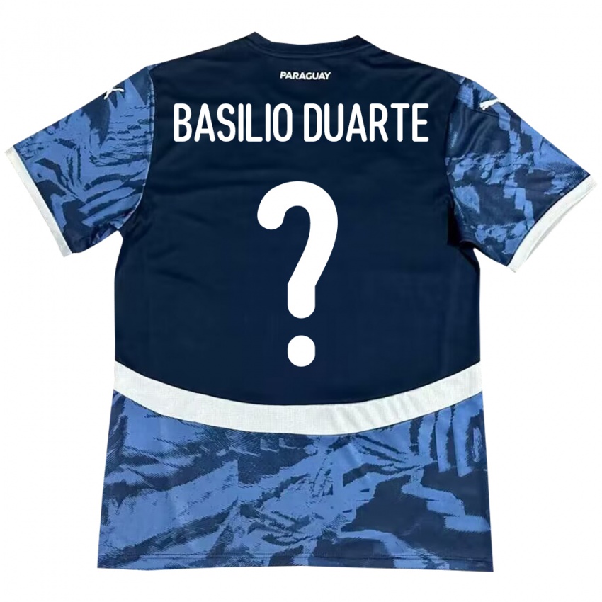 Criança Camisola Paraguai Basilio Duarte #0 Azul Alternativa 24-26 Camisa