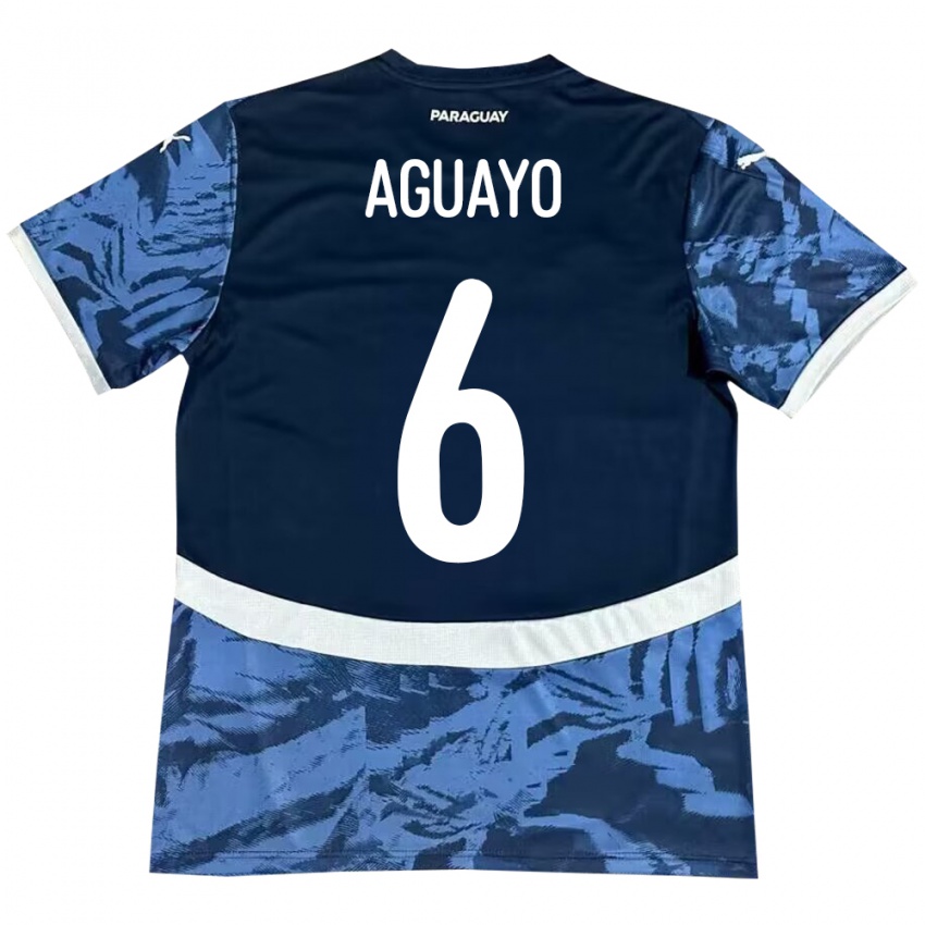 Criança Camisola Paraguai Ángel Aguayo #6 Azul Alternativa 24-26 Camisa