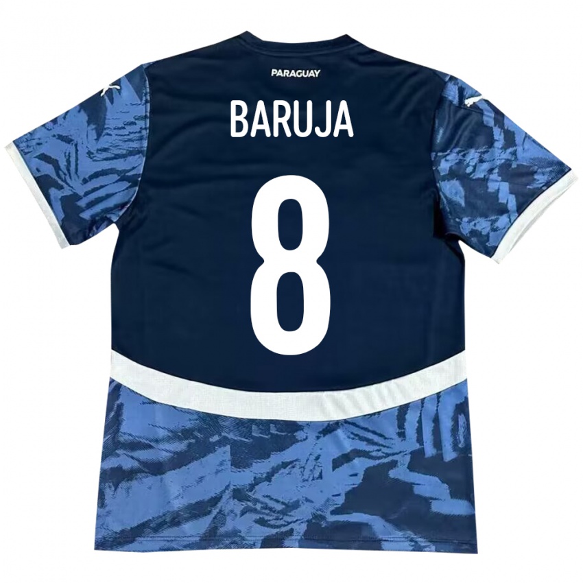 Criança Camisola Paraguai Fabrizio Baruja #8 Azul Alternativa 24-26 Camisa