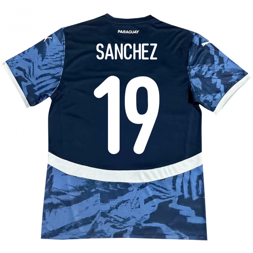 Criança Camisola Paraguai Juan Sánchez #19 Azul Alternativa 24-26 Camisa