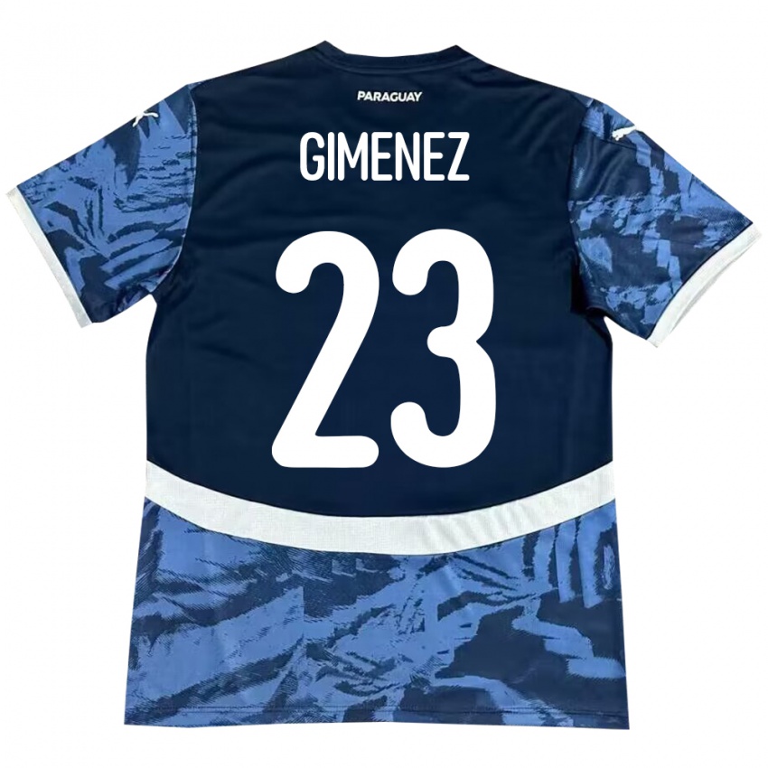 Criança Camisola Paraguai Miguel Giménez #23 Azul Alternativa 24-26 Camisa