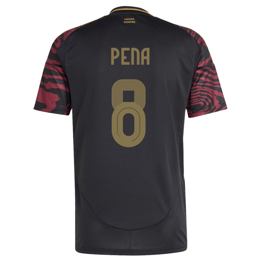 Criança Camisola Peru Sergio Peña #8 Preto Alternativa 24-26 Camisa