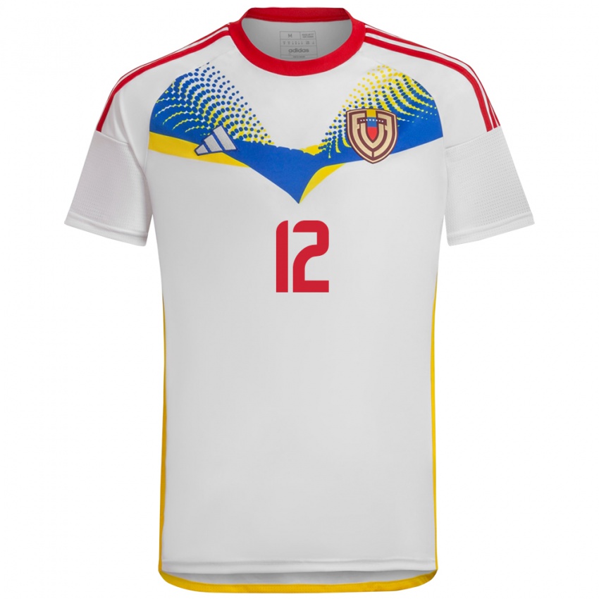 Criança Camisola Venezuela Frankarlos Benítez #12 Branco Alternativa 24-26 Camisa