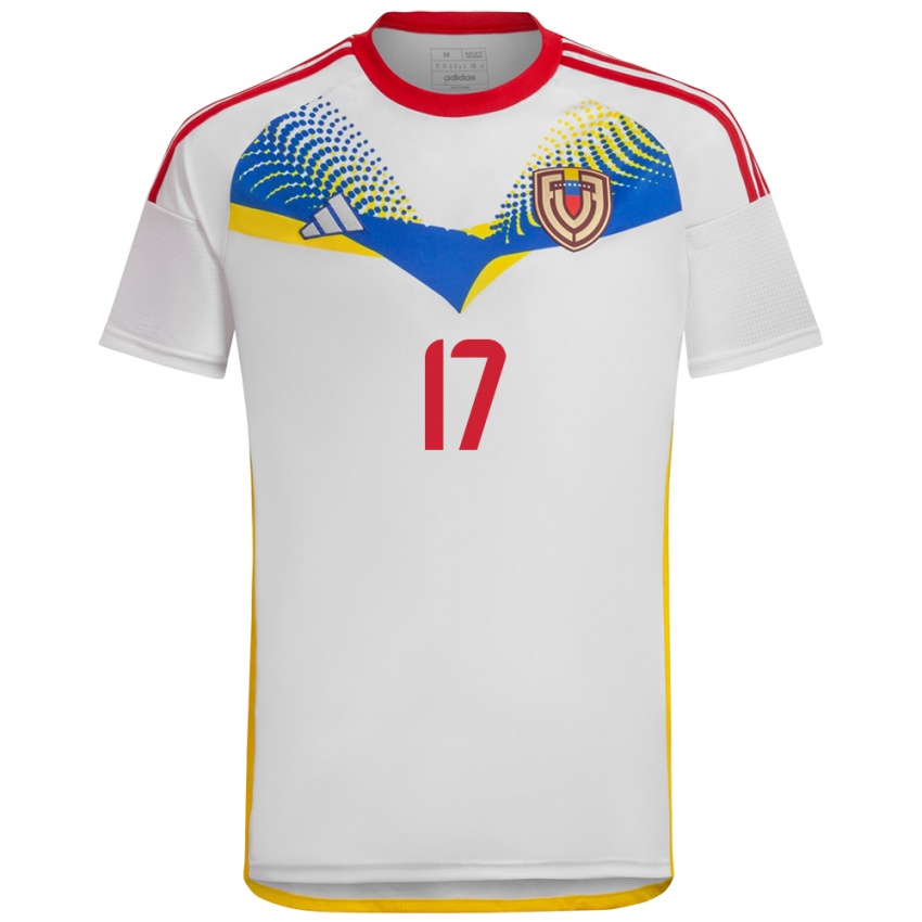 Criança Camisola Venezuela Óscar Conde #17 Branco Alternativa 24-26 Camisa