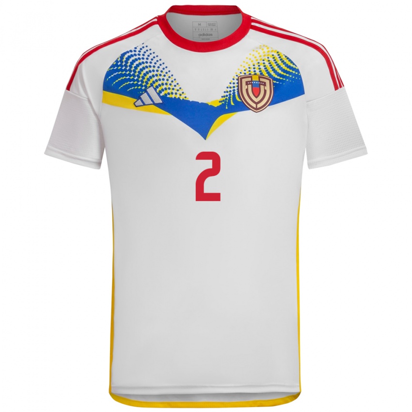 Criança Camisola Venezuela Pablo Ibarra #2 Branco Alternativa 24-26 Camisa