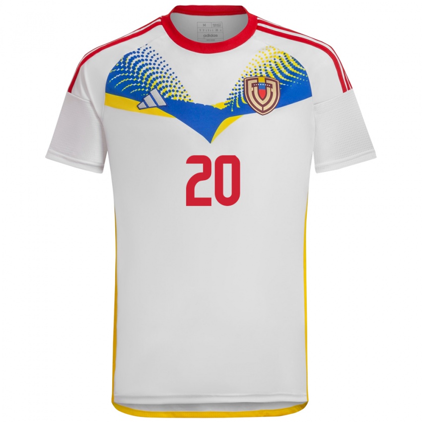 Criança Camisola Venezuela Andrés Romero #20 Branco Alternativa 24-26 Camisa