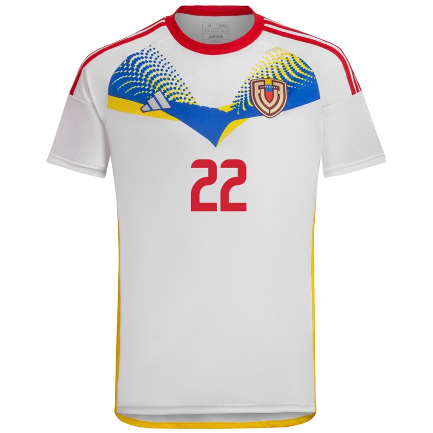 Criança Camisola Venezuela Manuel Sulbarán #22 Branco Alternativa 24-26 Camisa