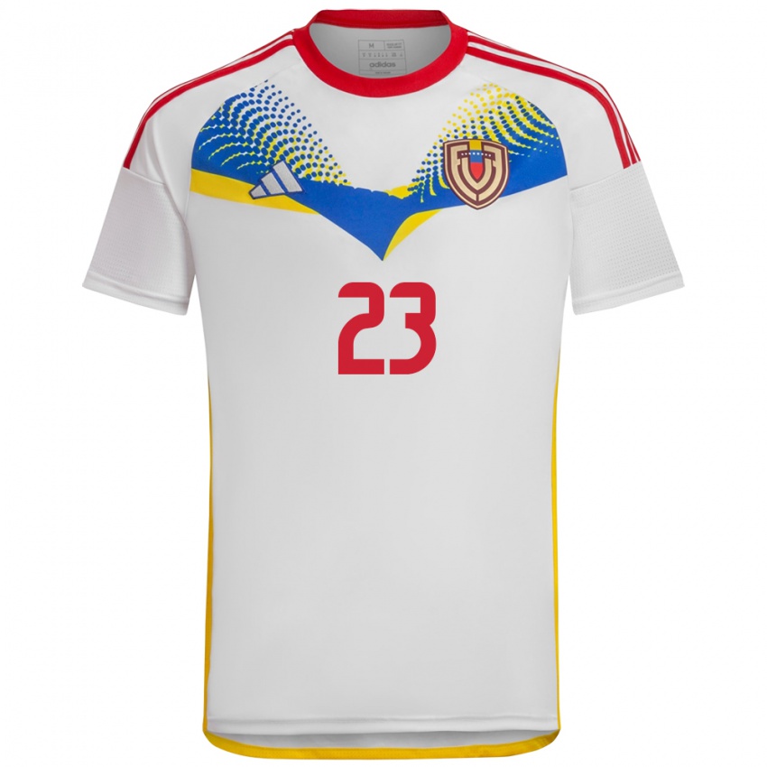 Criança Camisola Venezuela Luifer Hernández #23 Branco Alternativa 24-26 Camisa