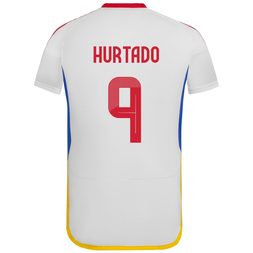 Criança Camisola Venezuela Jan Hurtado #9 Branco Alternativa 24-26 Camisa