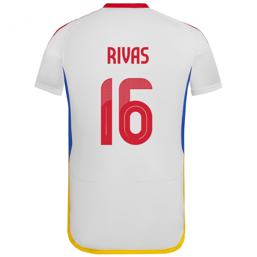 Criança Camisola Venezuela Renne Rivas #16 Branco Alternativa 24-26 Camisa