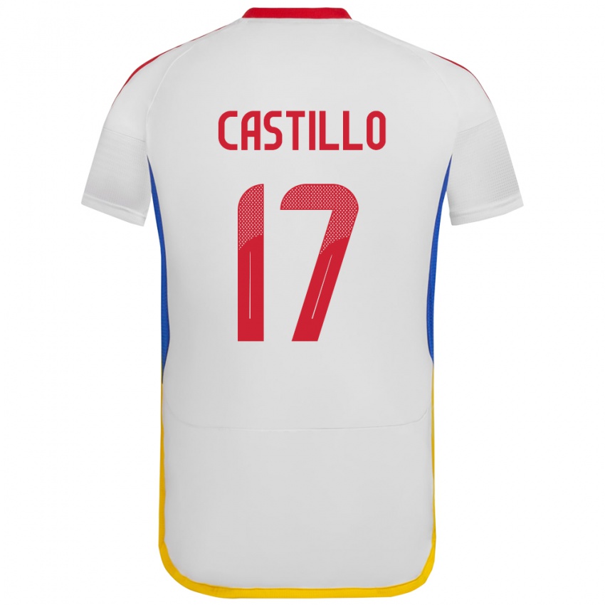 Criança Camisola Venezuela Edson Castillo #17 Branco Alternativa 24-26 Camisa