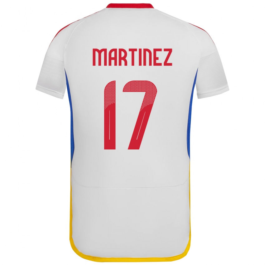 Criança Camisola Venezuela David Martínez #17 Branco Alternativa 24-26 Camisa