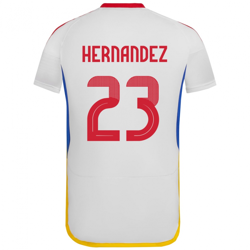 Criança Camisola Venezuela Luifer Hernández #23 Branco Alternativa 24-26 Camisa