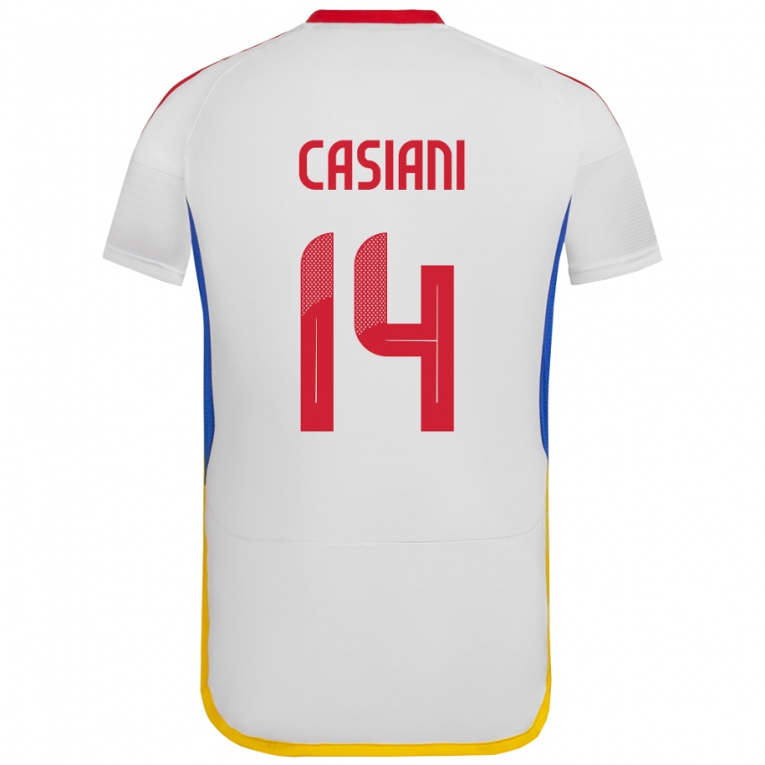 Criança Camisola Venezuela Luis Casiani #14 Branco Alternativa 24-26 Camisa