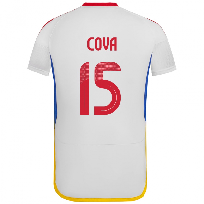 Criança Camisola Venezuela Adrián Cova #15 Branco Alternativa 24-26 Camisa