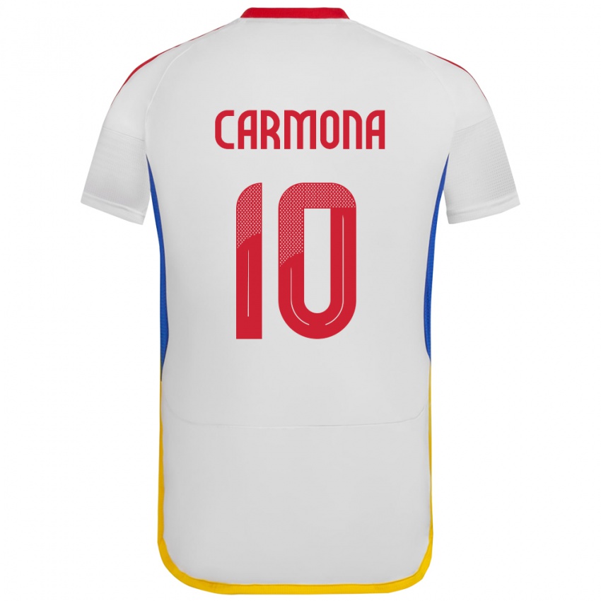 Criança Camisola Venezuela Wikelman Carmona #10 Branco Alternativa 24-26 Camisa