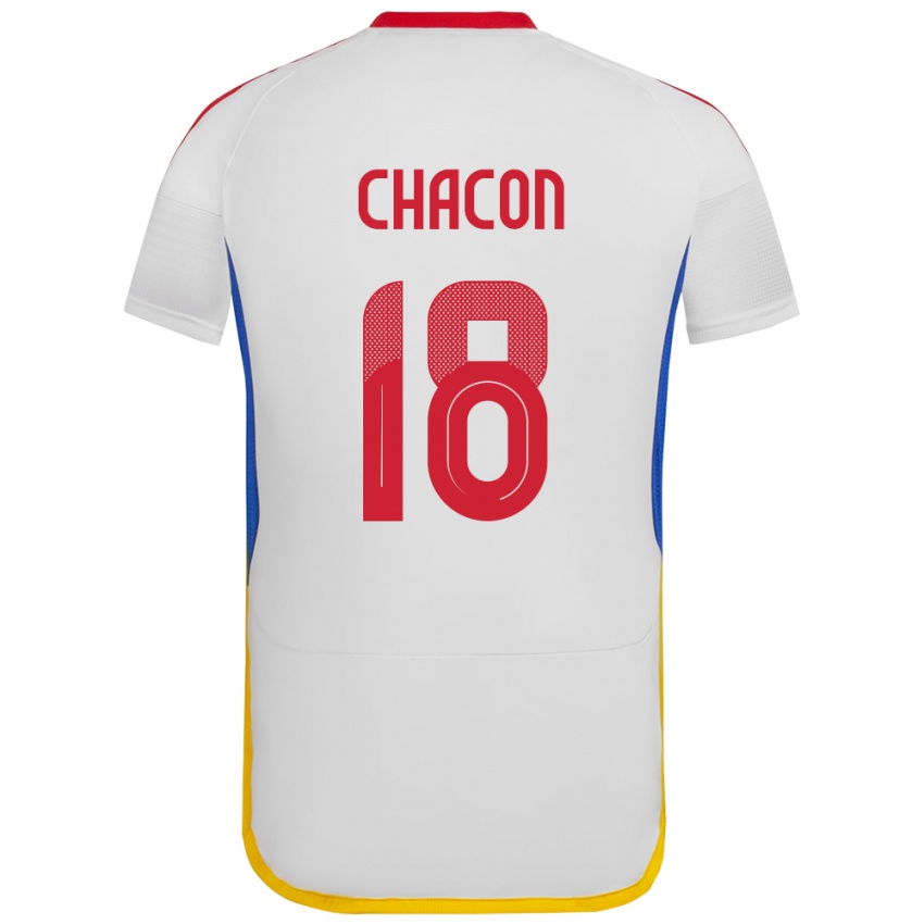 Criança Camisola Venezuela Yerson Chacón #18 Branco Alternativa 24-26 Camisa