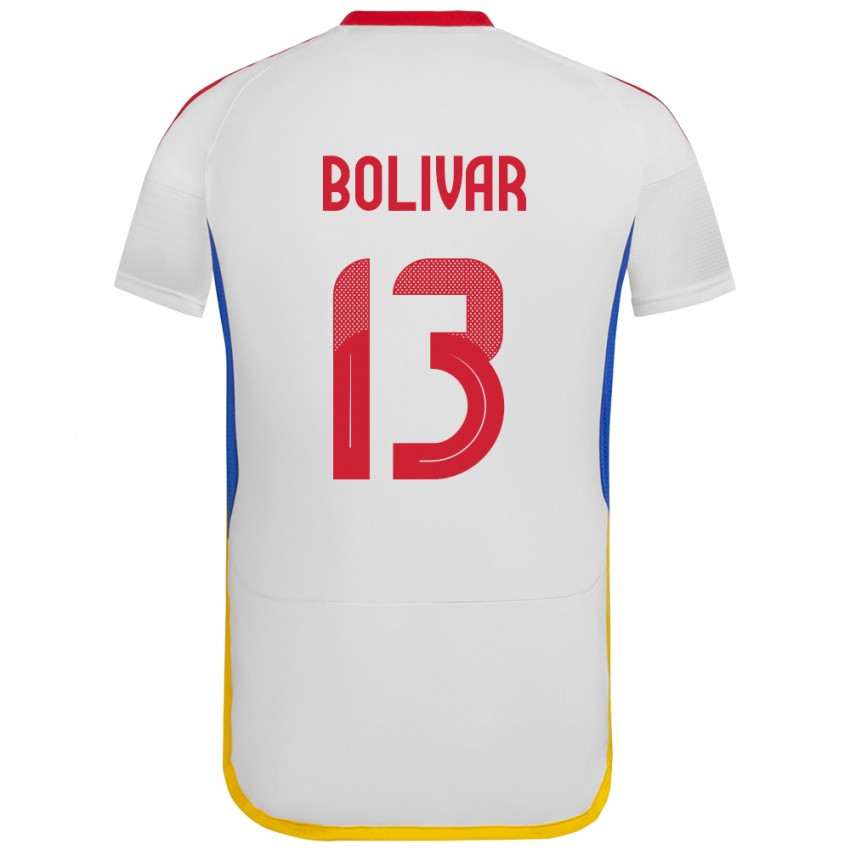 Criança Camisola Venezuela Salvador Bolívar #13 Branco Alternativa 24-26 Camisa