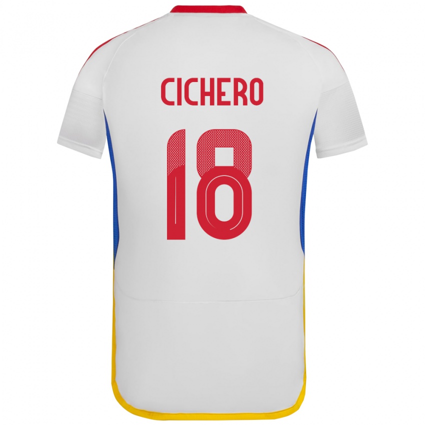 Criança Camisola Venezuela Alejandro Cichero #18 Branco Alternativa 24-26 Camisa