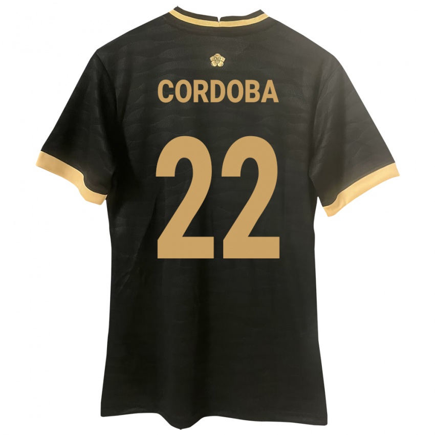 Criança Camisola Panamá Farissa Córdoba #22 Preto Alternativa 24-26 Camisa