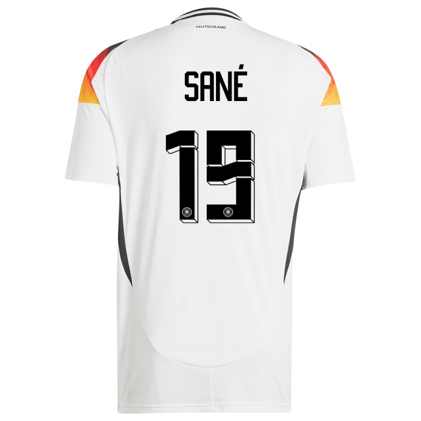 Homem Camisola Alemanha Leroy Sane #19 Branco Principal 24-26 Camisa