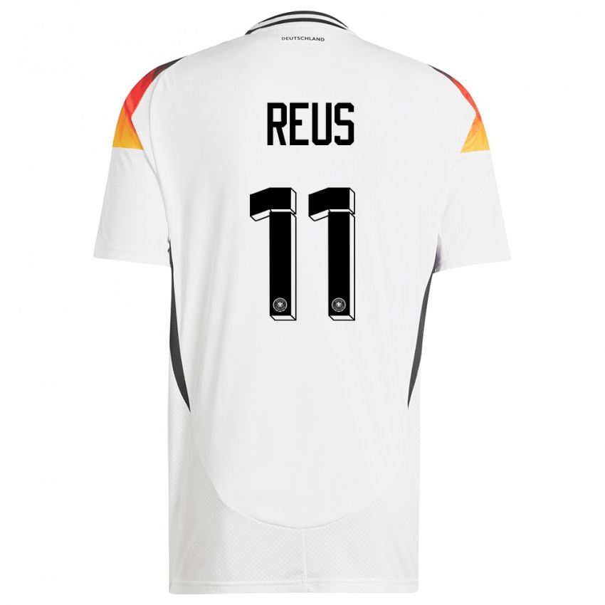 Homem Camisola Alemanha Marco Reus #11 Branco Principal 24-26 Camisa